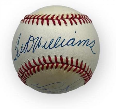 Ted Williams i David Ortiz Dual potpisani autogramirani bejzbol JSA - Autografirani bejzbols