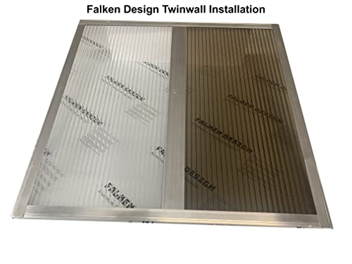 Falken Design 12 u x 36 u x 1/4 u bistri dvostruki zidni polikarbonatni lim