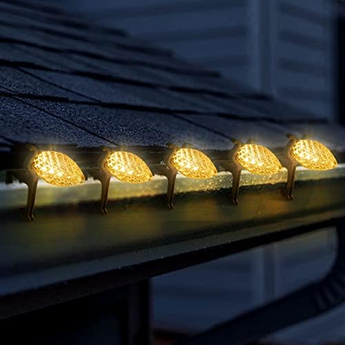 NIOSTA C9 Božićna lampica, 100 LED 60ft topli bijeli kratki isječak Outdoor Božićne lampice, poveziva vodootporna božićna svjetla za