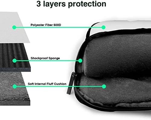 YTORA LIGHT LUKUSKA ALPHABET 13-15,6 inča prijenosna torba za prijenosno računalo, prijenosno računalo zaštitno nošenje s džepom