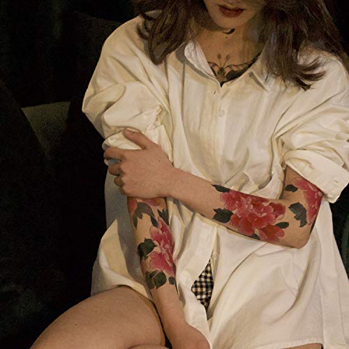 Imarisha privremene tetovaže za žene - šareni cvjetni boemski vintage nadahnuti realnu ružu privremene cvjetne tetovaže za VSCO djevojke