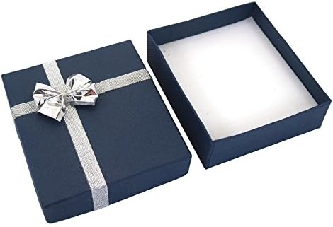 24 Blue Bowtie privjesak i naušnice zaslone poklon kutije