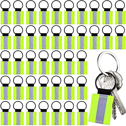 50 komada dvostrana reflektirajući patentni zatvarač povlači svijetle najlonske naljepnice za ključeve reflektivni ruksak patentni