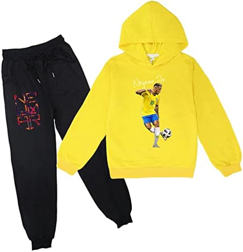 Jingo936 Kid Boy Dječak pulover kapuljača Neymar jr vrhovi dugih rukava i jogging hlače, odijelo s kapuljačom za djecu