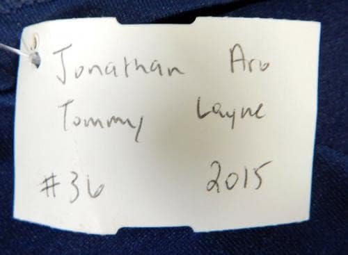 2015 Pawtucket Red Sox Tommy Layne Jonathan Aro 36 Igra Upotrijebljena mornarička Jersey XL 622 - Igra se koristi MLB dresovi