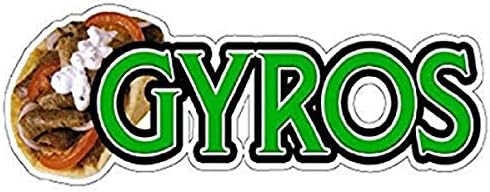 Gyros Concession Decal Grčki Gyro Sign Lamb Stand CART