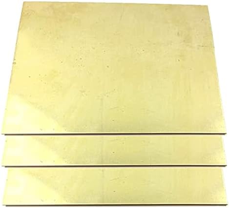 Mesingana ploča bakrena list folija h62 mesingani klizni list ravna folija Percision metal debljina 0. 8 mm 3pcs mesingana ploča metalna