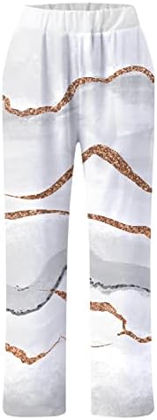 Ženske hlače Capri Palazzo široke noge hlače s visokim strukom dnevne trenerke jednostavne hlače s džepom