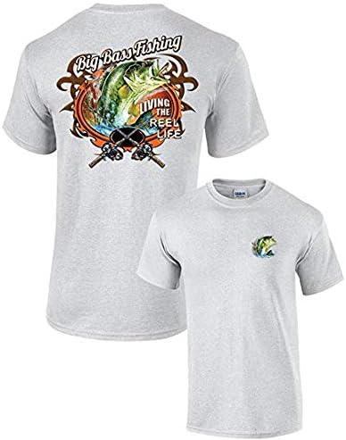 Majica s velikim basom ribar na otvorenom ribama za ribu veslanje sportski sport