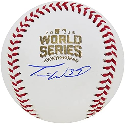 Travis Wood potpisao je Rawlings Službeni bejzbol World Series - Autografirani bejzbol