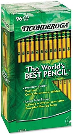 Dixon Ticonderoga olovka za drvo, HB 2, žuta bačva, 96/pakiranje, 5 pakiranja