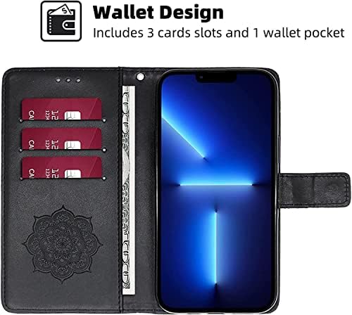 Torbica ADAARA za iPhone 14/14 Plus /14 Pro /14 Pro Max, kožna torbica-novčanik premium klase, magnetska zaštitna navlaka sa alatom
