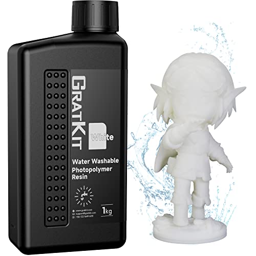 GRATKIT vode za pranje 3D pisača, UV -učvršćivanje 405nm fotopolimerna smola, nadograđena smola formule 3D ispis s malim mirisom i