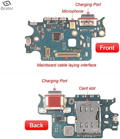 OCOLOR USB Port za punjenje za Samsung Galaxy S22 Dock Connector ploča punjača Flex Zamjenski dijelovi kabela za Samsung Galaxy S22
