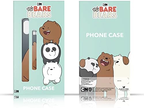 Dizajn pokrova za glavu Službeno licenciran We Bare Bears Ice Bear Character Art Kožna torbica-imenik-novčanik koji je kompatibilan