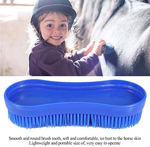 Profesionalna silikonska četka za čišćenje i njegu konja izdržljiv lagani alat za masažu konja jednostavan za rukovanje