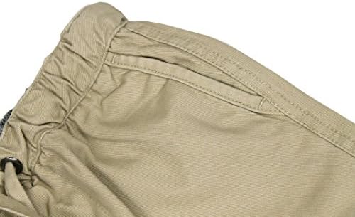 Dječačke kratke hlače za muškarce od pamučnog kepera s elastičnim pojasom