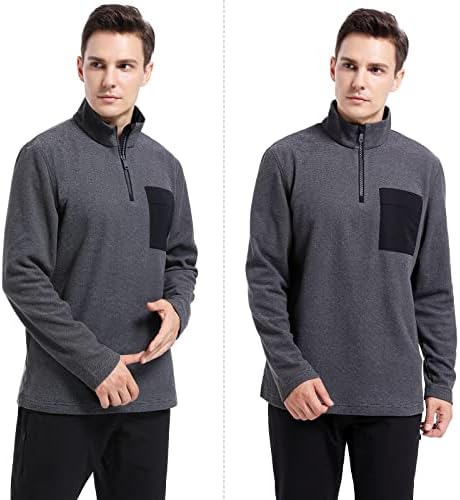 Alblanc Quart Zip pulover muškarci, košulje s dugim rukavima za muškarce, muški pulover od runa lagano meko