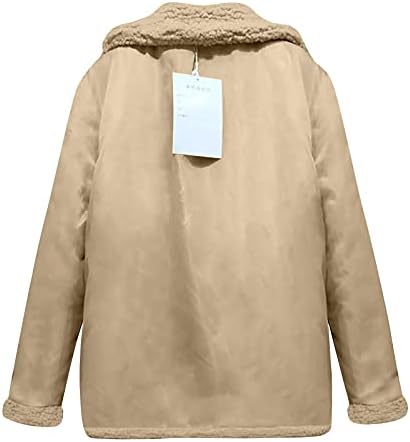 Prdecexlu jesenski trkački jakni Žene elegantne duge rukave Preveliki gumb za jaknu od solidne jakne dolje debela meka udobnost