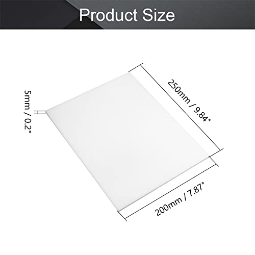 Othmro bijeli pom plastični list 0,2 *7.87*9.84 1PCS, kruta izdržljiva plastična ploča za ispis plastični list za plastičnu ploču DIY