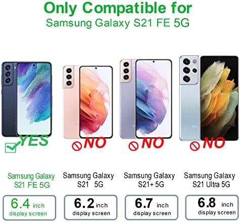 Arae slučaj za Samsung Galaxy S21 Fe, Premium mekani i fleksibilni TPU [otporan na ogrebotine] Telefonska futrola za Samsung Galaxy