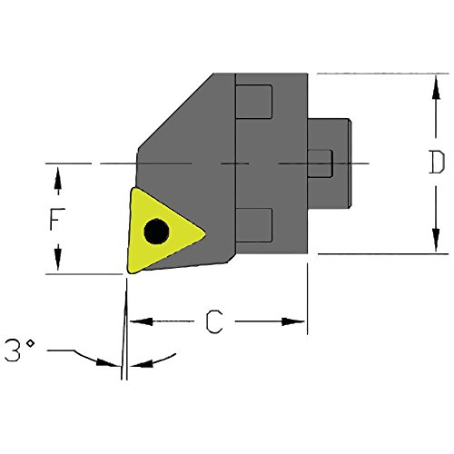 Ultra-dex MH16 STUCR2-CFT Standardna modularna glava za bušenje bez brbljanja za držanje pozitivnog TCMT 21,51 na olovu od -3 stupnja,