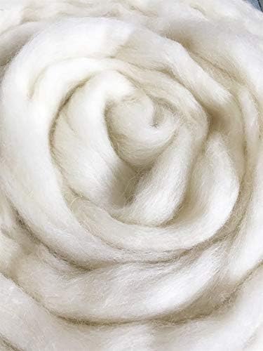 T.F GHG 1 lb prirodna vuna roving, super čisto vuneno punilo za nadjev, prigušivanje igala, miješanje, udaranje, ručno predenje