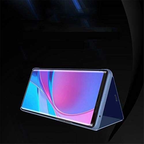 GYHOYA Kompatibilan sa Samsung Galaxy S23 Plus Torbica s visećim postoljem od kože Clear View Ogledalo za šminkanje Sjajna luksuzni