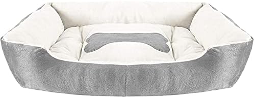 Wxbdd topli kućni ljubimci krevet uzgajivača ležaljka za pranje kauča s mekanim pamučnim punilima i ne klizanjem dna za mali medij