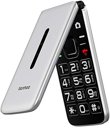 Tianhoo Flip Telefon za seniore 4G, seniorski flip telefon otključan velikim gumbima dvostruka kartica GSM LTE Flip telefon za starije