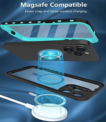 Guirble Design za iPhone 14 Pro Max vodootporna futrola, futrola otporna na prašinu za iPhone 14 Pro Max sa zaštitnim zaslonom, zaštitna
