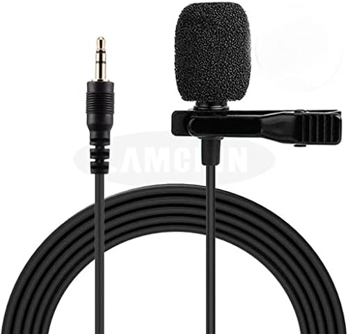 Mini mikrofon od 3,5 mm do 3,5 mm, kondenzatorski mikrofon za snimanje zvuka s kopčom za kravatu za prijenosna računala Prijenosni