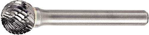 Widia Uklanjanje metala bur M41349 SD-M, Master izrezani rub, oblik kuglice, promjer rezanja od 7,9 mm, karbid, desni rez, 6 mm promjera