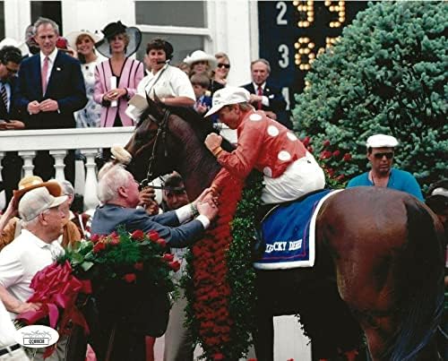 Pat Day Kentucky Derby potpisao je 8x10 Photo Hall of Fame Horse Jockey 2 JSA - Autografirani konjski utrka