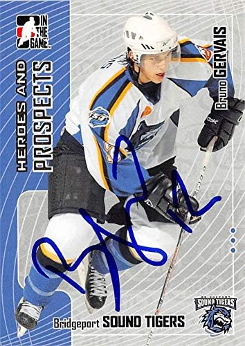 Skladište autografa 620713 Bruno Gervais Hockey Card Autographed - Bridgeport Sound Tigrovi, SC 2006 u Game Heroes & Prospects - No.269