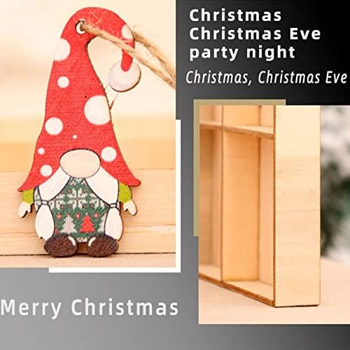 Božićni ukrasi Pakovanje vrata od 12 Djeda ukrasa za božićno drvce privjesci 3 visoki PVC božićno drvce starac privjesak za božićno