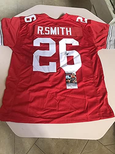Robert Smith Ohio State potpisao je autogramirani XL Red Custom Jersey JSA HH30064
