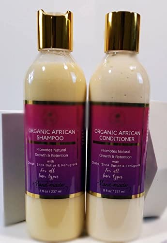 Afrički šampon za rast kose i regenerator s fenugreekom, aloe verom i moringa - prirodna i učinkovita briga o kosi za sve tipove kose