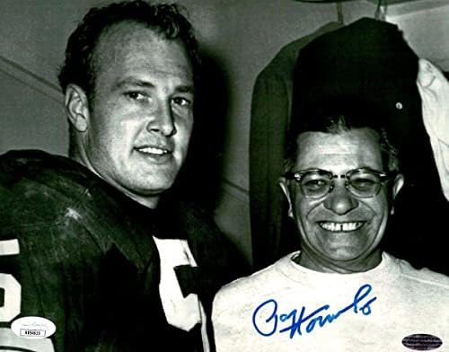 Paul Hornung potpisao je autogramirani 8x10 Photo Packers s Lombardi JSA AB54615 - Autografirane NFL fotografije