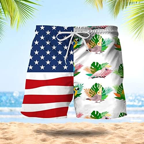 Muške plivačke kratke muške proljetno-ljetne Ležerne kratke hlače hlače s zastavom s krpicama sportske hlače za plažu bez mreže za