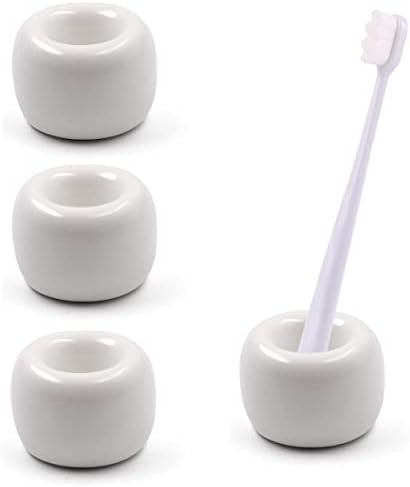 4-dijelni keramički držači četkica za zube u obliku mini krafne sa stalkom za četkicu za zube četkica za šminku olovke olovka prsten