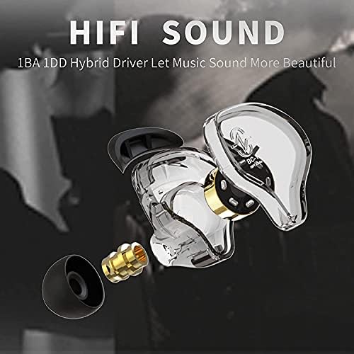 CCZ Melodija u ušnim slušalicama Dinamički hibridni dvostruki vozač 1BA+1DD u monitoru za uši HiFi slušalice za bubnjarske glazbenike
