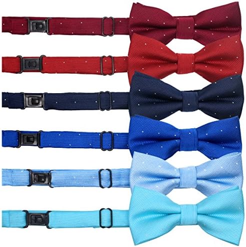 Yoy ručno izrađene simpatične kravate za kućne ljubimce-6-pak podesiva kravata za vrat 10 -17 polka točkice Bowties Dogshar kravate