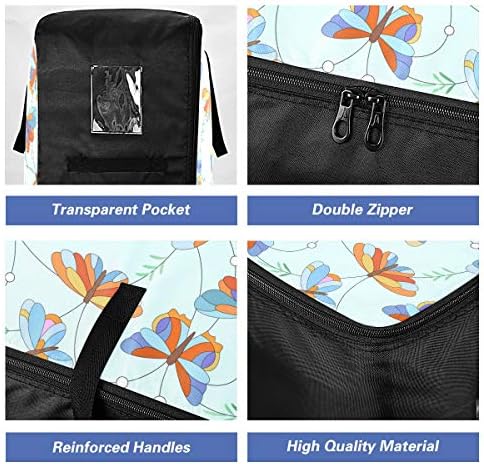 N/ A Underbed vrećica za odlaganje velikog kapaciteta - Šareni Organizator odjeće za prekrivač leptira Vodootporni patentni zatvarač