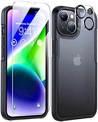 HUMIXX [5 u 1] šok -otpornoj za slučaj iPhone 14, [zaštita od kapljice vojne ocjene] Sa zaštitnikom zaslona i zaštitnika kamere, vitkim