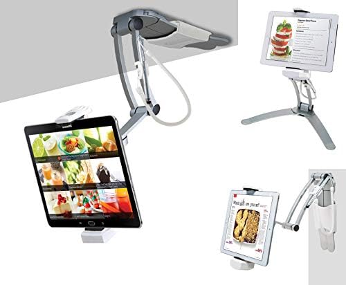 3 -in -1 kuhinjska nosača - CTA kuhinjska nosača za iPad 10. gen 10.9 - 7/8/9 Gen 10.2 - iPad Air 4 - iPad Mini 5 i 6 - iPad Pro 12.9