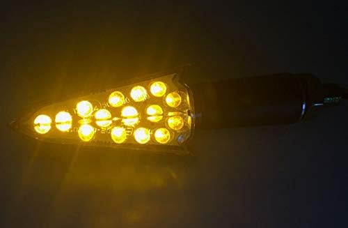 Crna strelica pokazivači smjera s dugim štapom LED svjetla bljeskalica indikatori kompatibilni s 9250 inča