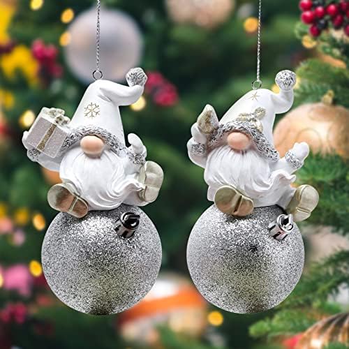 Hodao 2PCS Božićni ukrasi Unutarnji dekor doma Gnomi ukras božićnog drvca-xmas praznični dekor prikladan za božićno drvce/vijenac i