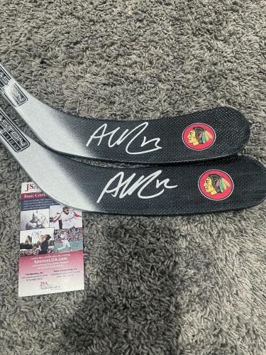 Alex DeBrincat Chicago Blackhawks potpisao je hokejaški štap s autogramima w/jsa coa - Autografirani NHL štapići