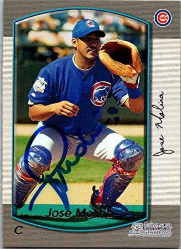 Skladište autografa 651456 Jose Molina Autographed Baseball Card - Chicago Cubs, FT - 2000 Bowman br.252